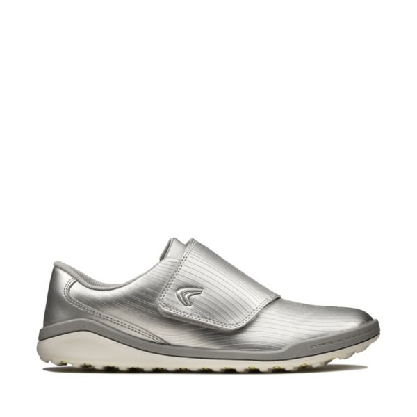Clarks Girls Circuit Swift Youth Trainers Silver | CA-6741952